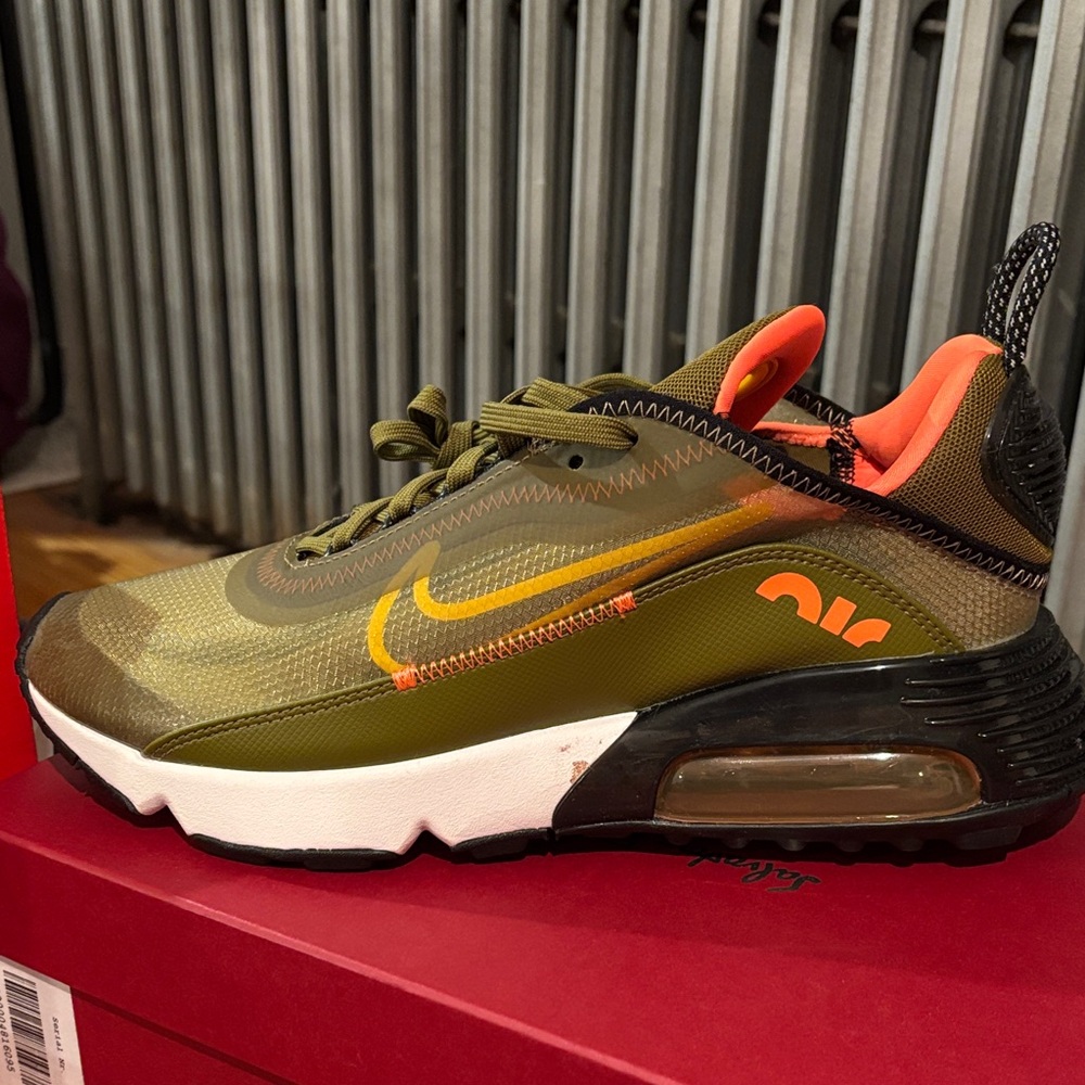 Nike Air Max 2090 Olive and Orange Shoes